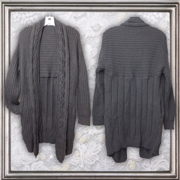 UO Kimchi Blue Chunky knit Open-front Cardigan M - Picture 4 of 6